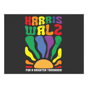Harris Waltz für eine hellere Zukunft Kamala LGBT Fotodruck