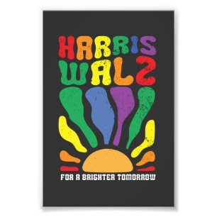 Harris Waltz für eine hellere Zukunft Kamala LGBT Fotodruck