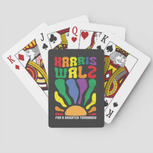 Harris Waltz für eine hellere Zukunft Kamala LGBT Spielkarten