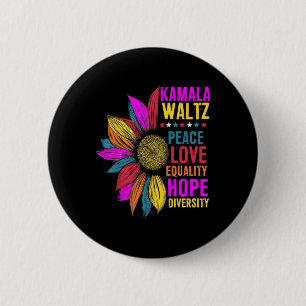 Harris Waltz Peace Liebe Equality Hope Diversity Button