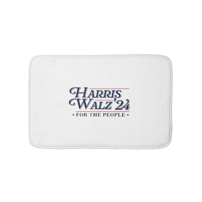 Harris Walz 2024 Badematte (Vorderseite)
