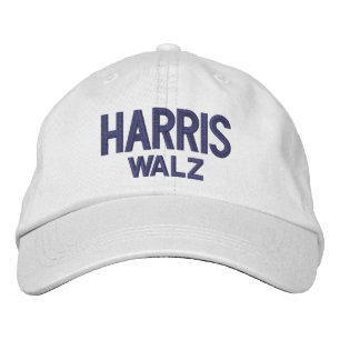 HARRIS WALZ 2024 BESTICKTE BASEBALLKAPPE