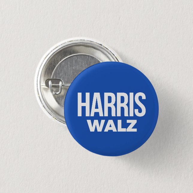Harris Walz 2024 Button (Vorne & Hinten)
