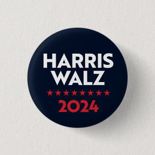 Harris Walz 2024 Button
