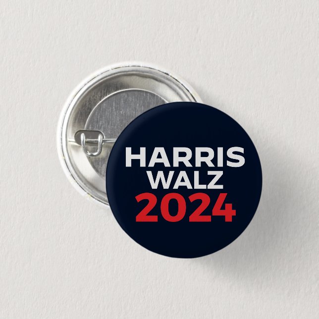 Harris Walz 2024 Button (Vorne & Hinten)
