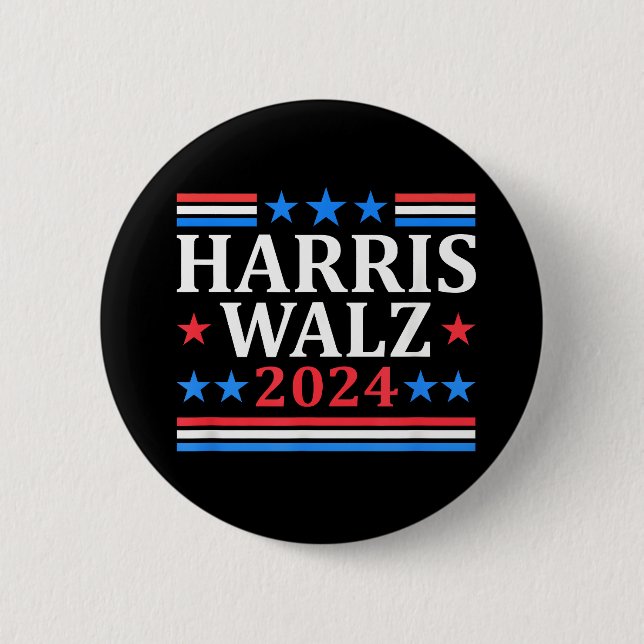 Harris Walz 2024 Button (Vorderseite)