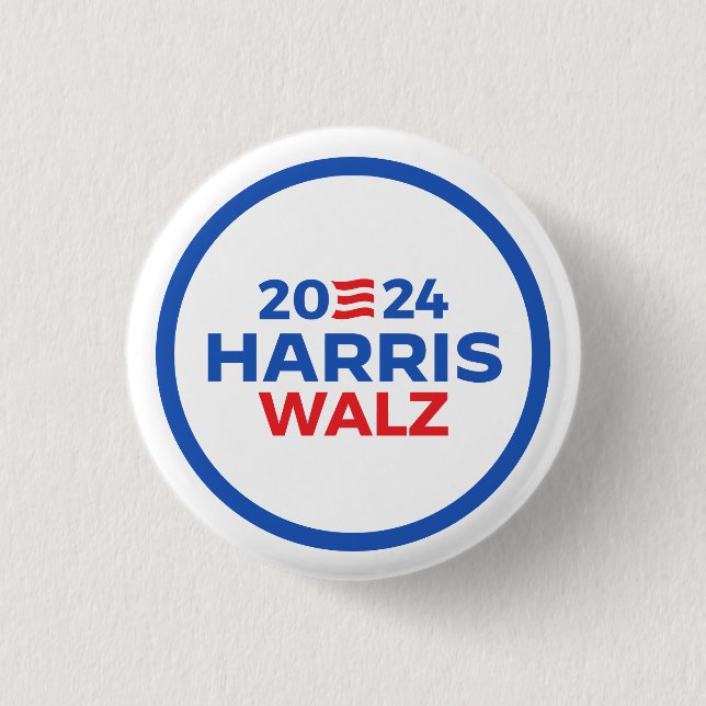Harris Walz 2024 Button (Vorderseite)