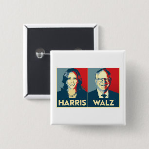 Harris Walz 2024 Button