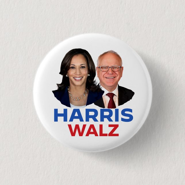 Harris Walz 2024 Button (Vorderseite)