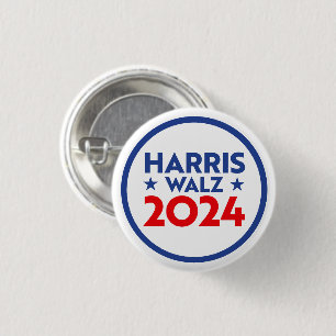 Harris Walz 2024 Button