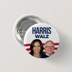 Harris Walz 2024 Button
