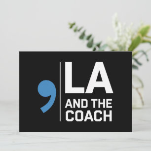 Harris Walz 2024 Comma La und The Coach 2024 Einladung