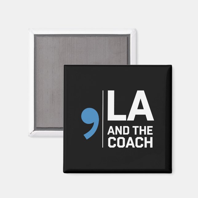Harris Walz 2024 Comma La und The Coach 2024 Magnet (Vorderseite/Rückseite)