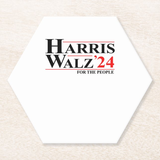 Harris Walz 2024 Essential Untersetzer (Vorderseite)