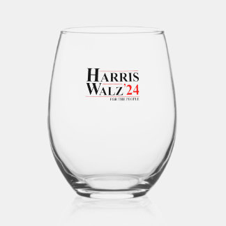 Harris Walz 2024 Essential Weinglas Ohne Stiel
