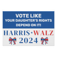 Harris Walz 2024 für die Rechte Ihrer Tochter stim