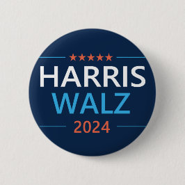 Harris Walz 2024 für Präsident Button
