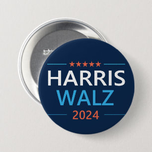 Harris Walz 2024 für Präsident Button