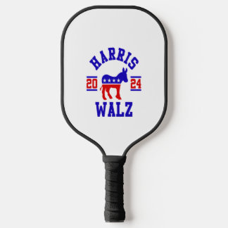 Harris Walz 2024 für Präsidentin Patriotische Demo Pickleball Schläger