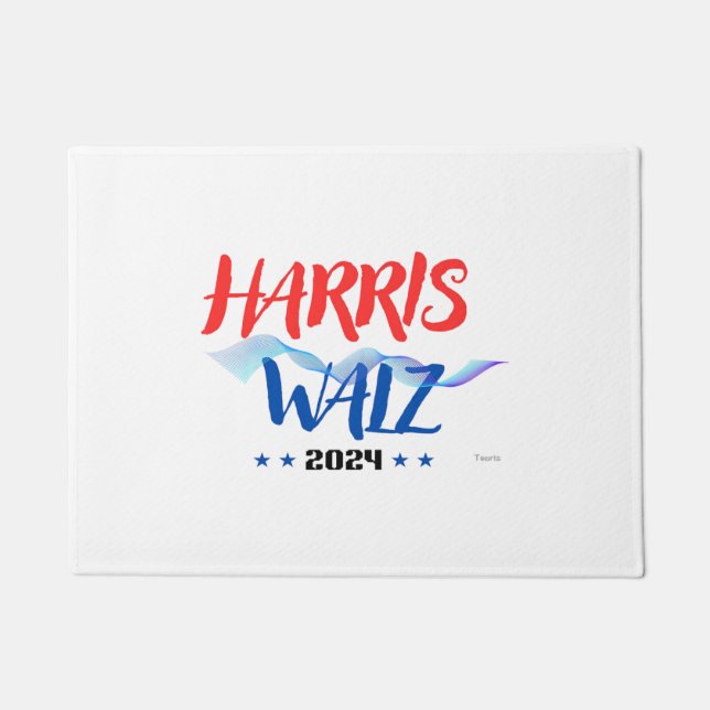 Harris Walz 2024 Fußmatte (Vorderseite)