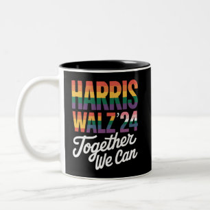 Harris Walz 2024 Gemeinsam Können Wir Wahl LGBTQIA Zweifarbige Tasse