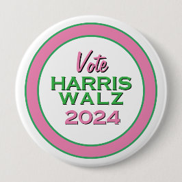 HARRIS WALZ 2024 Große Kampagne Button