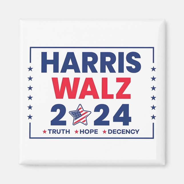 Harris Walz 2024 | Harris Walz Magnet (Vorne)