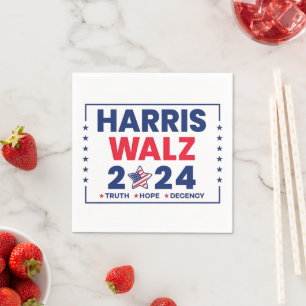 Harris Walz 2024 Harris Walz Serviette