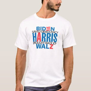 Harris/Walz 2024 Herrenhemd mit kurzem Schlitten T-Shirt