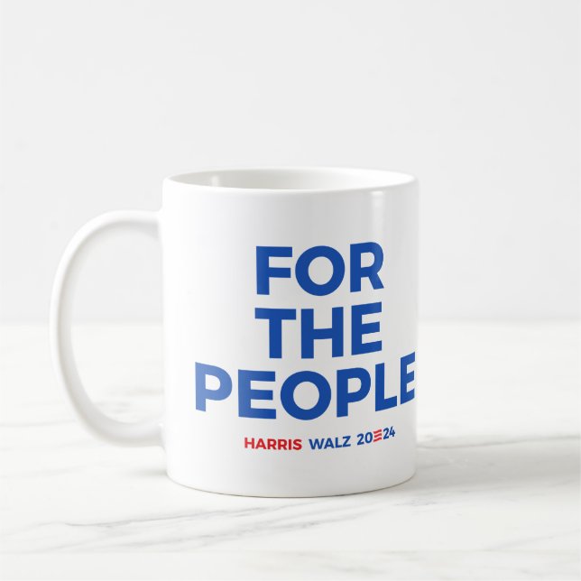 Harris Walz 2024 Kaffeetasse (Links)