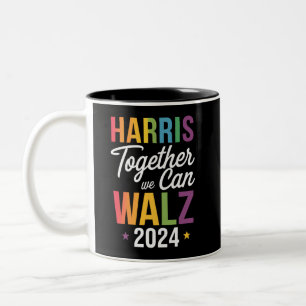 Harris Walz 2024 Kamala Gemeinsam Können Wir LGBT Zweifarbige Tasse