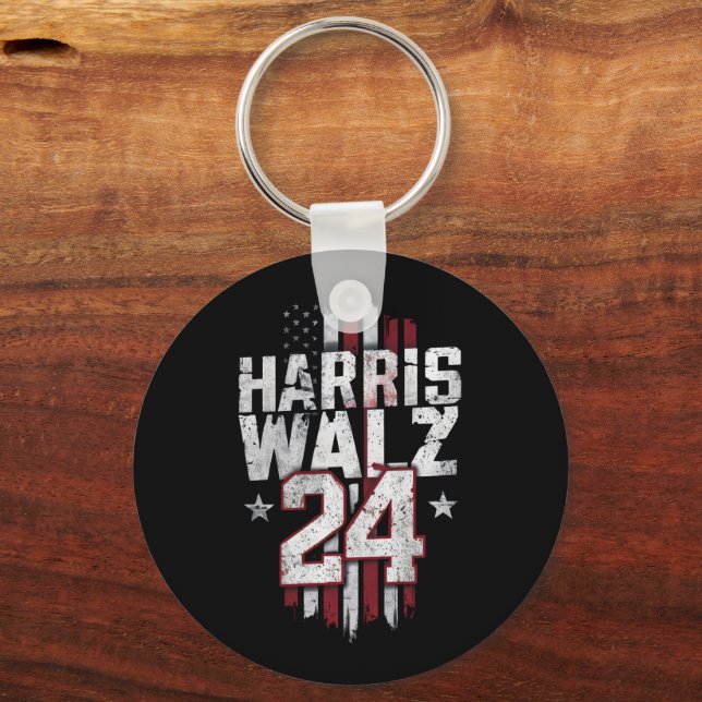 Harris Walz 2024 Kamala Harris 2024 Tim Walz 2024 Schlüsselanhänger (Vorderseite)
