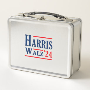 Harris Walz 2024 Kamala Harris Präsident Tim Walz Metall Brotdose