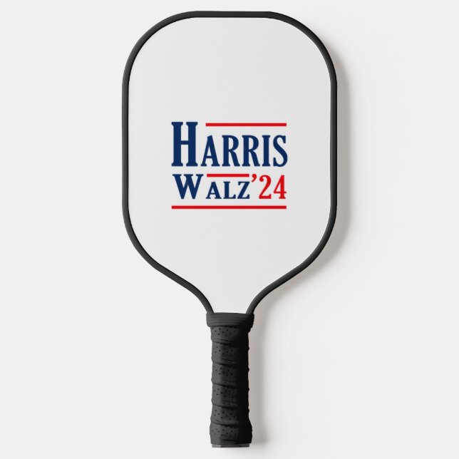 Harris Walz 2024 Kamala Harris Präsident Tim Walz Pickleball Schläger (Vorderseite)