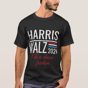 Harris Walz 2024 Kamala Harris Tim Waltz Wahl T-Shirt