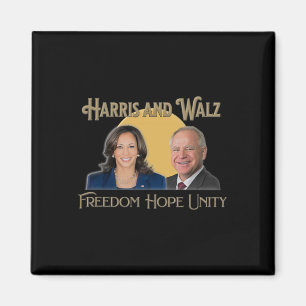 Harris Walz 2024 Kamala und Tim President und VP Magnet