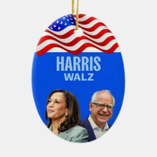 Harris-Walz-2024_ Keramik Ornament