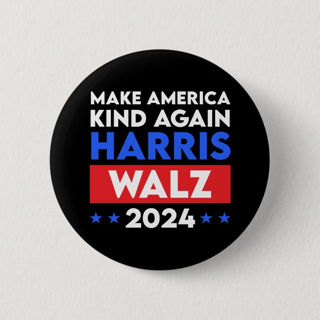 Harris Walz 2024 macht Amerika wieder gesund Button (Vorderseite)