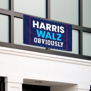 Harris Walz 2024 offensichtlich Banner