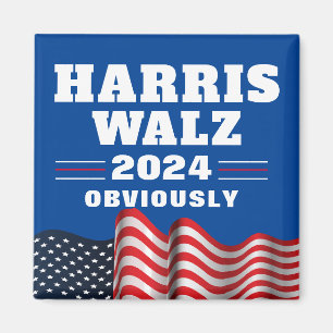 Harris Walz 2024 offensichtlich Magnet