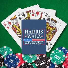 Harris Walz 2024 offensichtlich Spielkarten