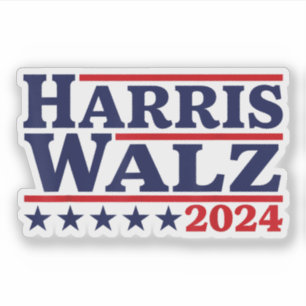 Harris Walz 2024 Präsident Aufkleber