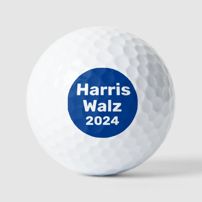 Harris / Walz 2024 Präsidentschaftskampagne Golfball (Vorderseite)