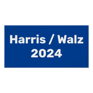 Harris / Walz 2024 Präsidentschaftskampagne Poster