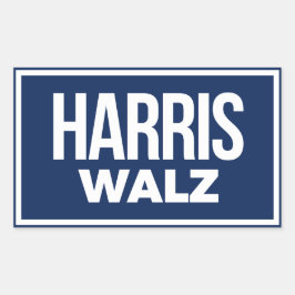 Harris Walz 2024 Rechteckiger Aufkleber