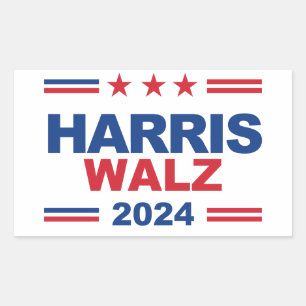 Harris Walz 2024 Rechteckiger Aufkleber