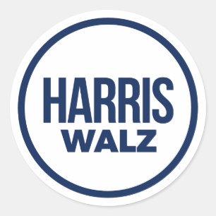 HARRIS WALZ 2024 RUNDER AUFKLEBER