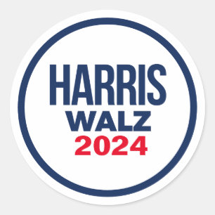 HARRIS WALZ 2024 RUNDER AUFKLEBER