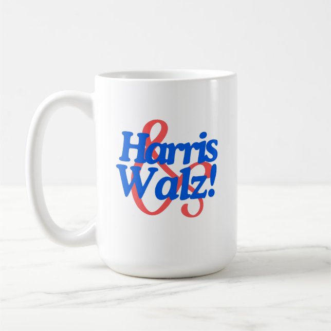 Harris Walz 2024 Ticket-Wahl Präsidentschaftswahl Kaffeetasse (Links)