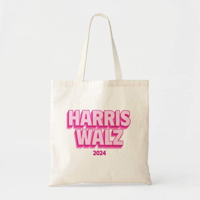 Harris Walz 2024 Tote Bag Tragetasche (Vorne)